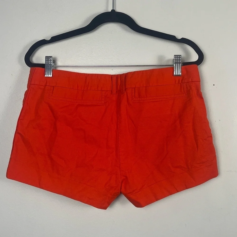 Tory Burch chino Shorts Women's Size 6 Red cotton mini